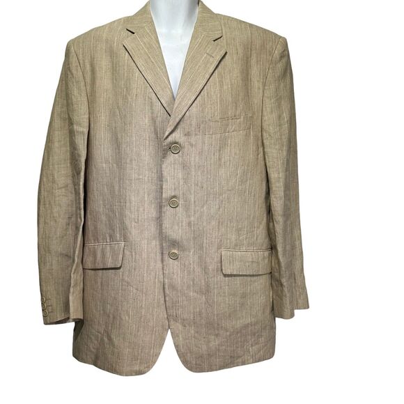sonny bono 100% linen blazer mens EU size 54 US Size 44